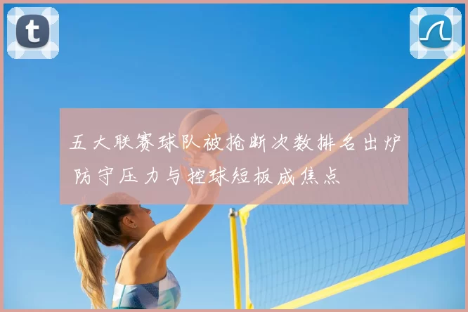 五大联赛球队被抢断次数排名出炉 防守压力与控球短板成焦点